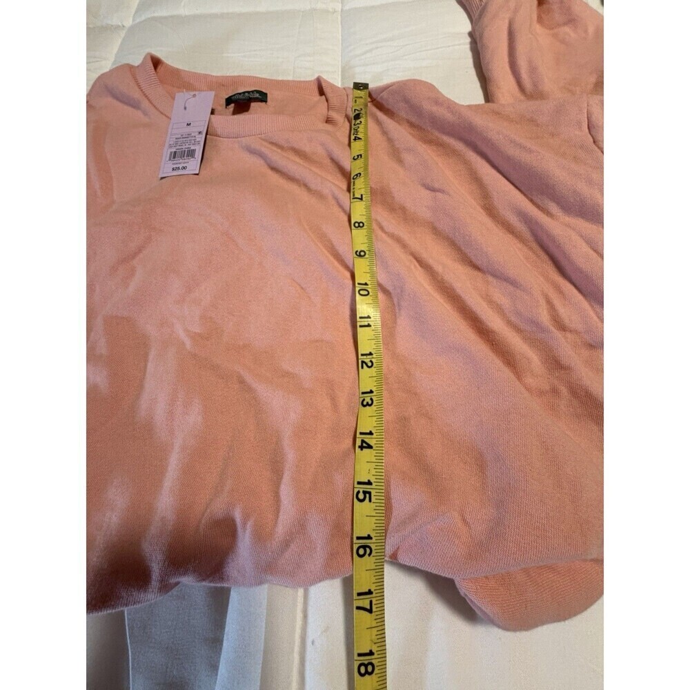 NWT Wild Fable Women's Pink Oversized Bubble Hem Sweatshirt Medium - Picture 10 of 10